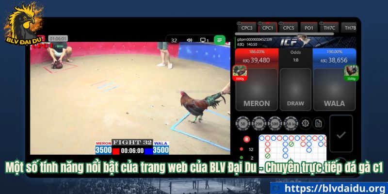 Một số tính năng nổi bật của trang web của BLV Đại Du - Chuyên trực tiếp đá gà c1